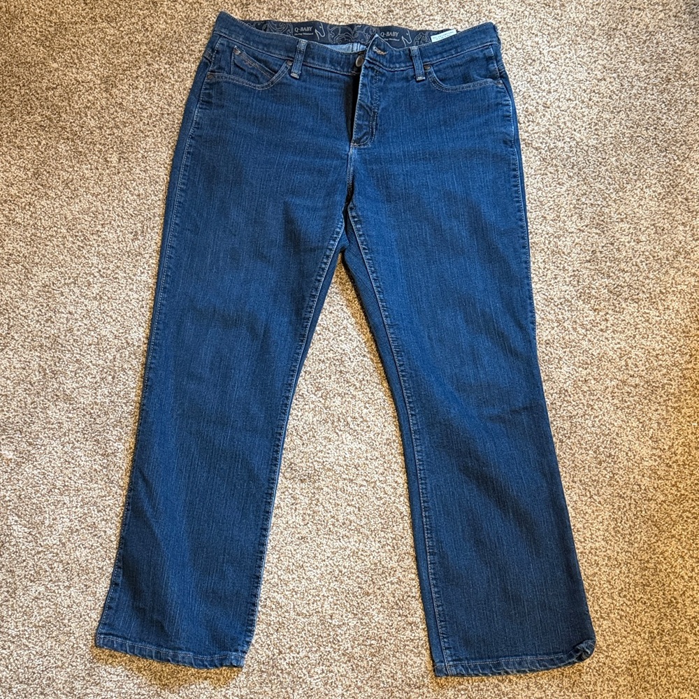 Women's Wrangler Q-Baby No Gap Waistband Dark Jeans